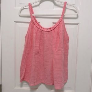 NWT - Pink Old Navy Sleeveless Braided Neck Tank Top - Women’s Size M